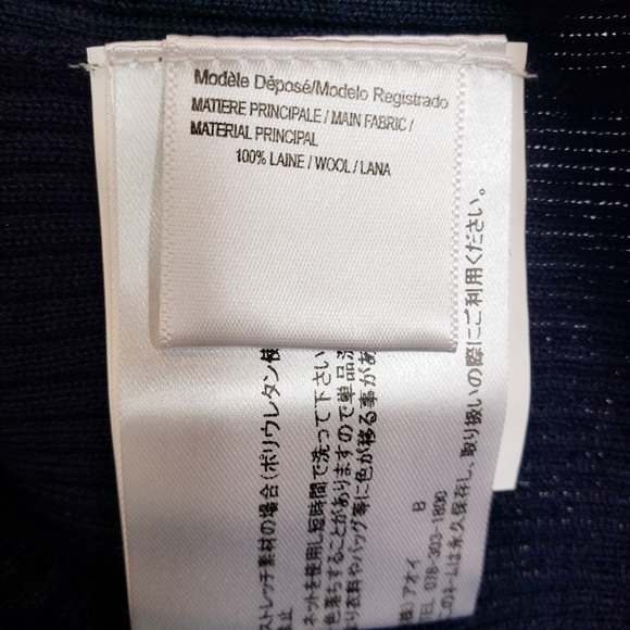 Paule Ka navy ribbed turtleneck sweater - Picture 6 of 7